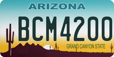 AZ license plate BCM4200