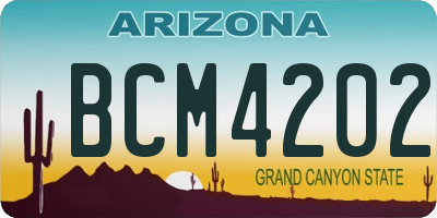 AZ license plate BCM4202