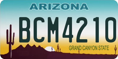 AZ license plate BCM4210