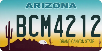 AZ license plate BCM4212