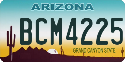 AZ license plate BCM4225