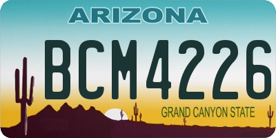 AZ license plate BCM4226