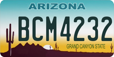 AZ license plate BCM4232