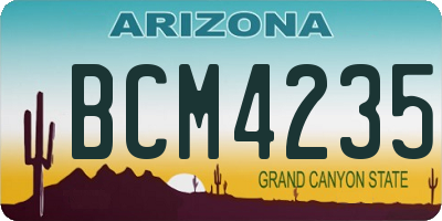 AZ license plate BCM4235