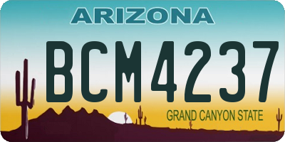 AZ license plate BCM4237