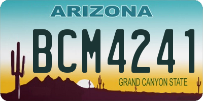 AZ license plate BCM4241