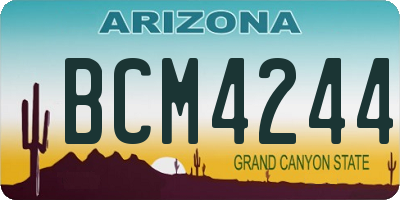 AZ license plate BCM4244