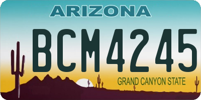 AZ license plate BCM4245