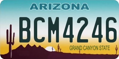 AZ license plate BCM4246