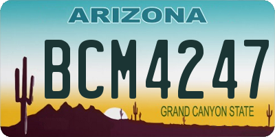 AZ license plate BCM4247