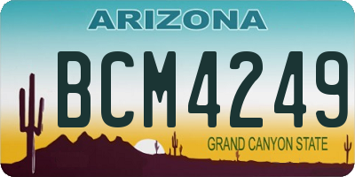 AZ license plate BCM4249