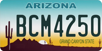 AZ license plate BCM4250