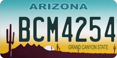 AZ license plate BCM4254