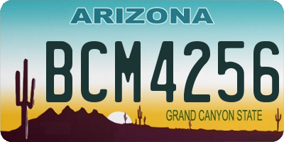 AZ license plate BCM4256