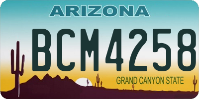 AZ license plate BCM4258