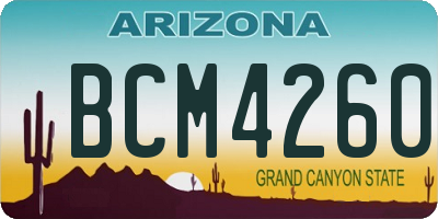 AZ license plate BCM4260