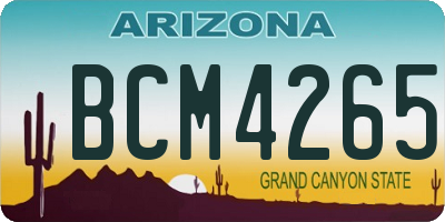 AZ license plate BCM4265