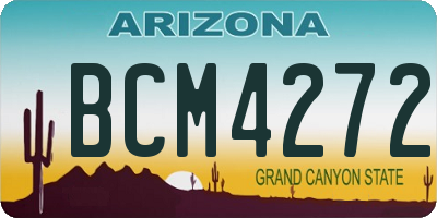 AZ license plate BCM4272