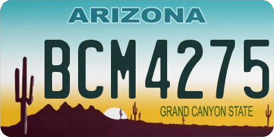 AZ license plate BCM4275