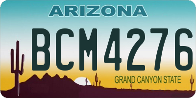 AZ license plate BCM4276