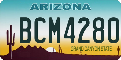 AZ license plate BCM4280