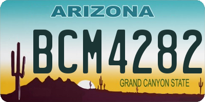 AZ license plate BCM4282