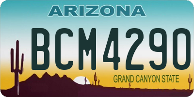 AZ license plate BCM4290