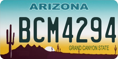 AZ license plate BCM4294