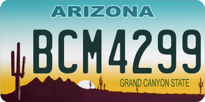 AZ license plate BCM4299