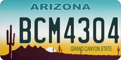 AZ license plate BCM4304