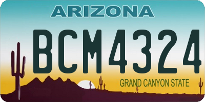 AZ license plate BCM4324