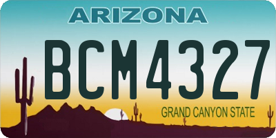 AZ license plate BCM4327