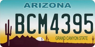 AZ license plate BCM4395