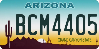 AZ license plate BCM4405