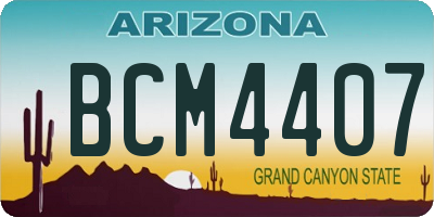 AZ license plate BCM4407