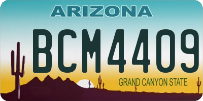 AZ license plate BCM4409