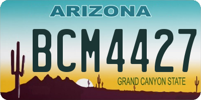 AZ license plate BCM4427