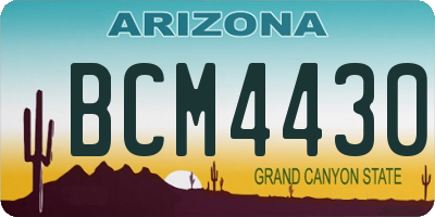 AZ license plate BCM4430