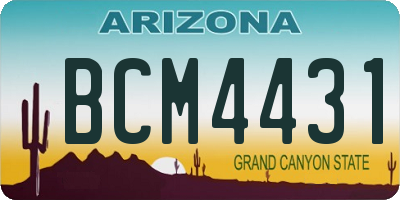 AZ license plate BCM4431