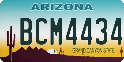 AZ license plate BCM4434