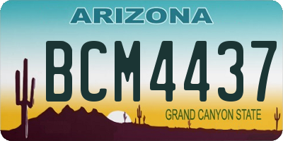 AZ license plate BCM4437