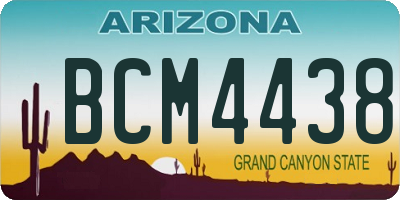 AZ license plate BCM4438