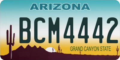 AZ license plate BCM4442