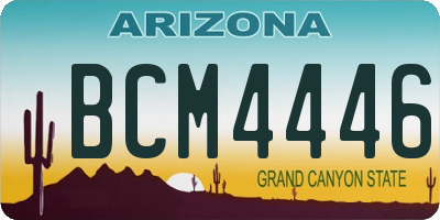 AZ license plate BCM4446