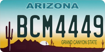 AZ license plate BCM4449