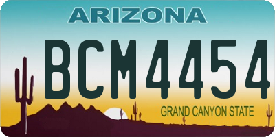 AZ license plate BCM4454