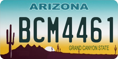 AZ license plate BCM4461