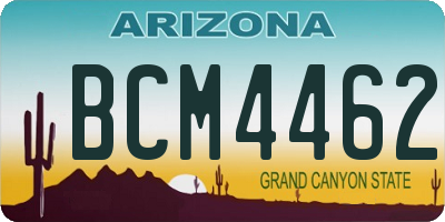 AZ license plate BCM4462