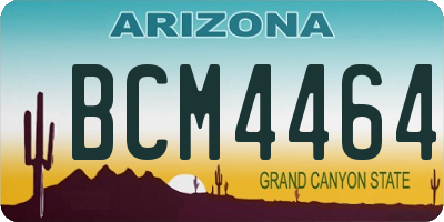 AZ license plate BCM4464