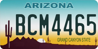 AZ license plate BCM4465